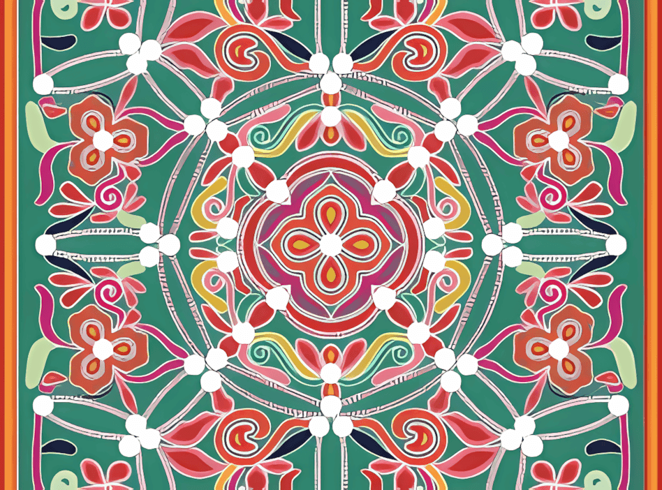 布依族马尾绣背带