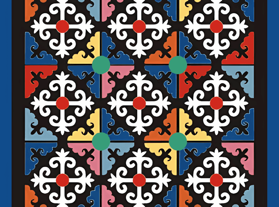 布依族贴布被面