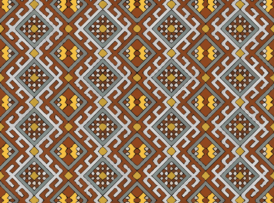 布依族织锦被面