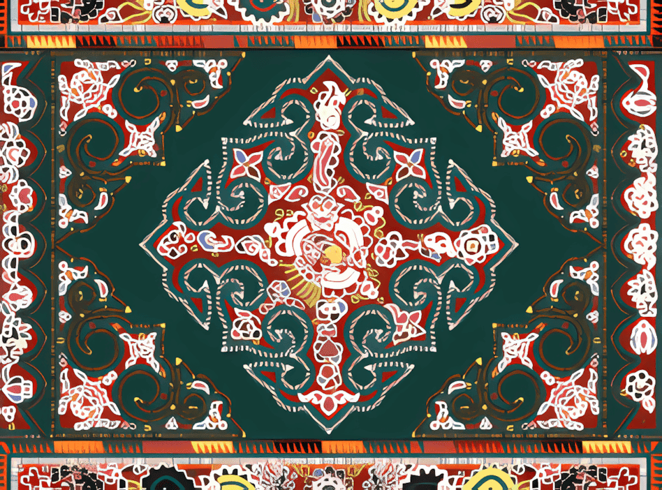 卷龙如意纹刺绣背带