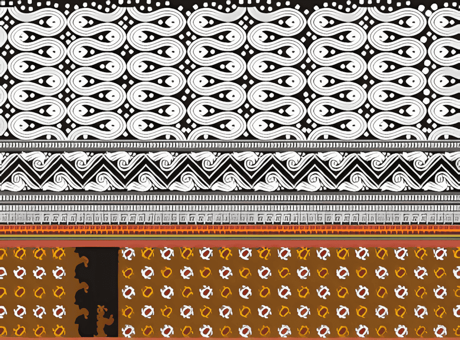 隆林大树脚清水苗女子蜡染裙图纹