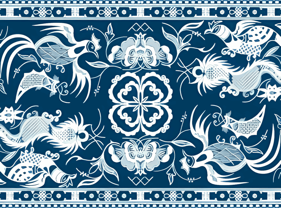 水族蜡染被面（7）