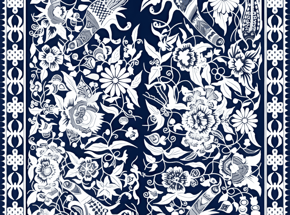 水族蜡染被面（6）