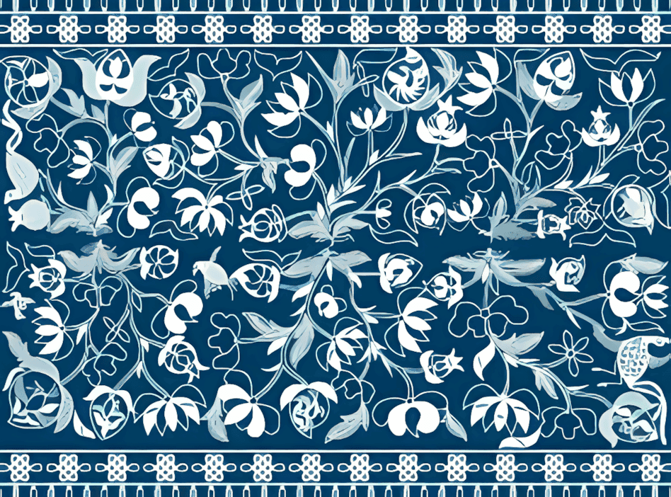 水族蜡染被面（5）