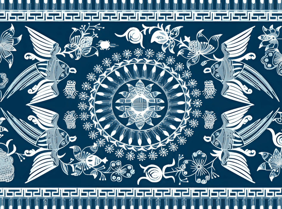 贵州水族蜡染被面2