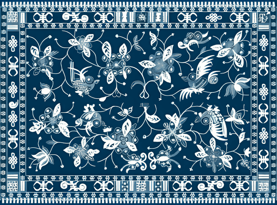 贵州水族蜡染被面1