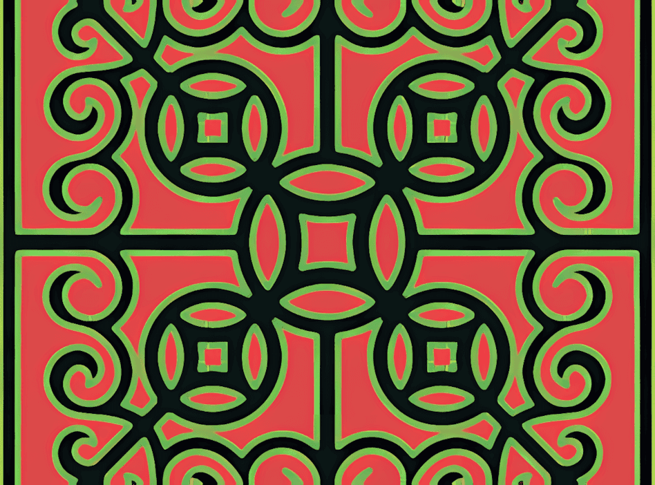 文山壮族服饰上的古钱纹