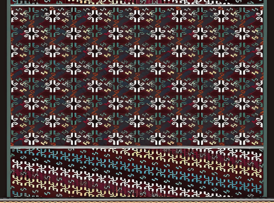 布依族织锦背带