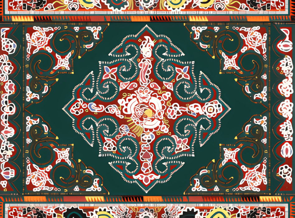 卷龙如意纹刺绣背带