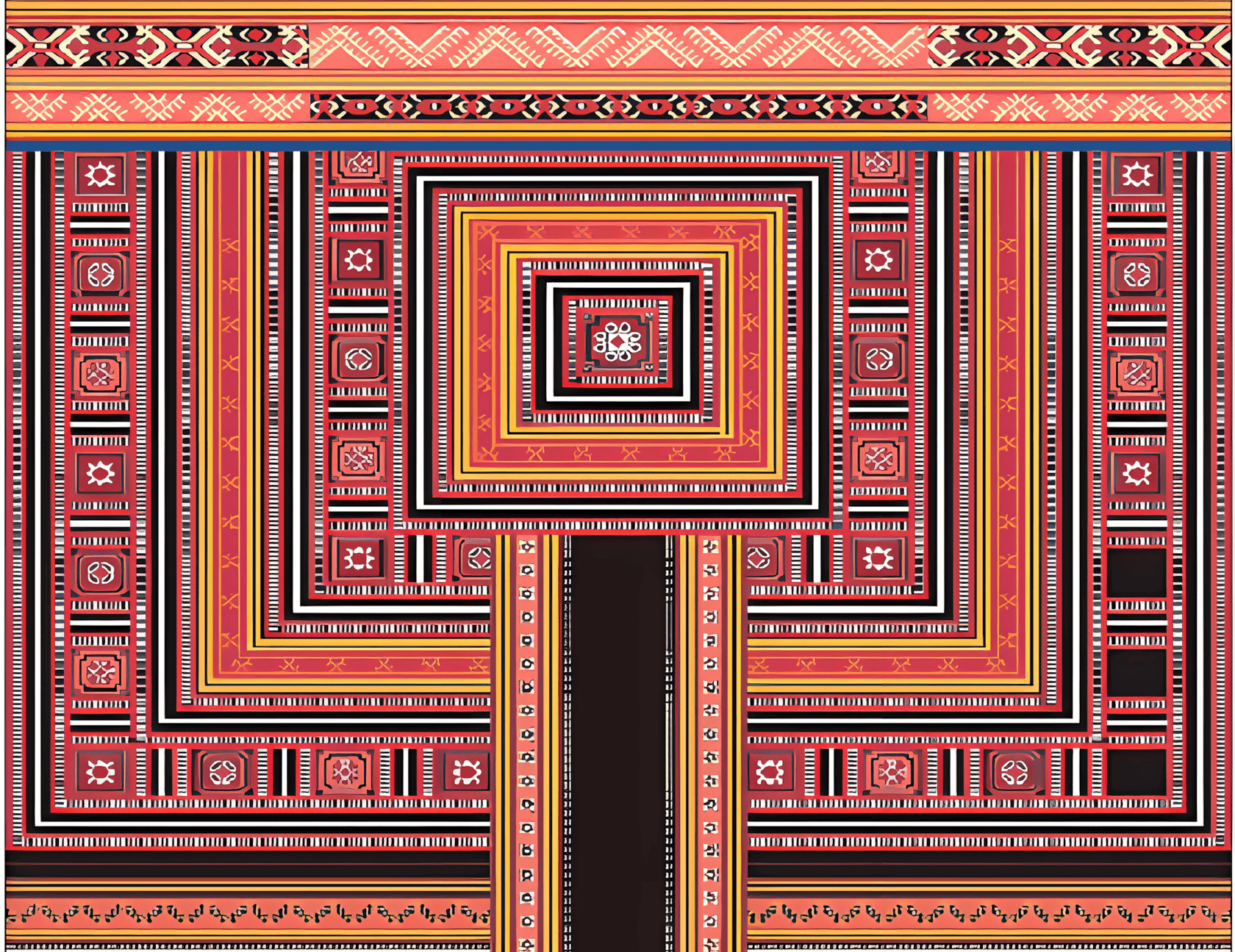 隆林德峨花苗女子长襟衣