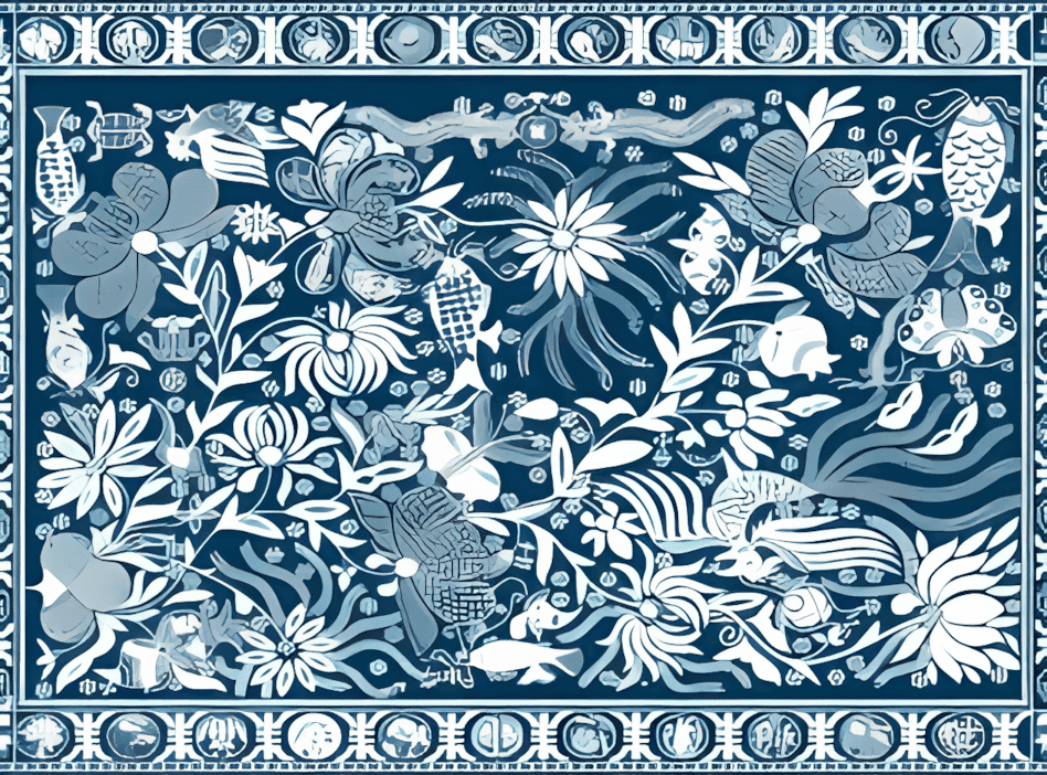 贵州水族蜡染被面3