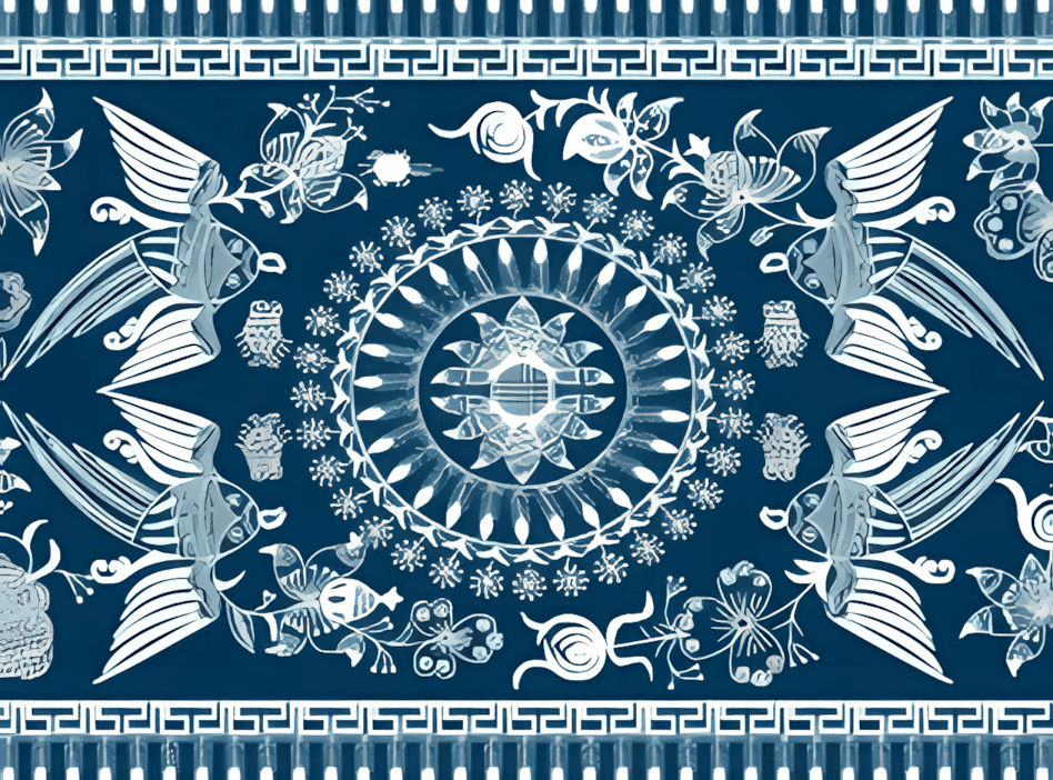 贵州水族蜡染被面2