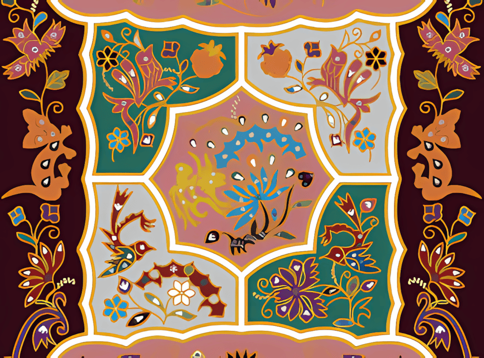 文山背带上的花鸟纹