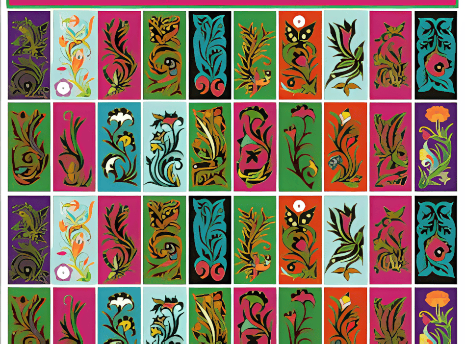 文山壮族围裙上的鸟纹